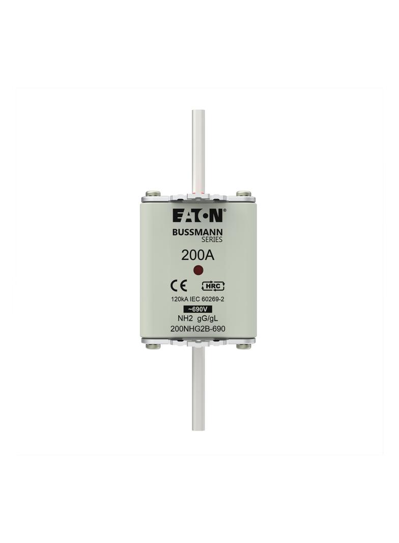 NH FUSE 200AMP 690V gG SIZE 2 Wkładka NH2 200A 690V GL/GG podwójny wskaźnik 200NHG2B-690 EATON