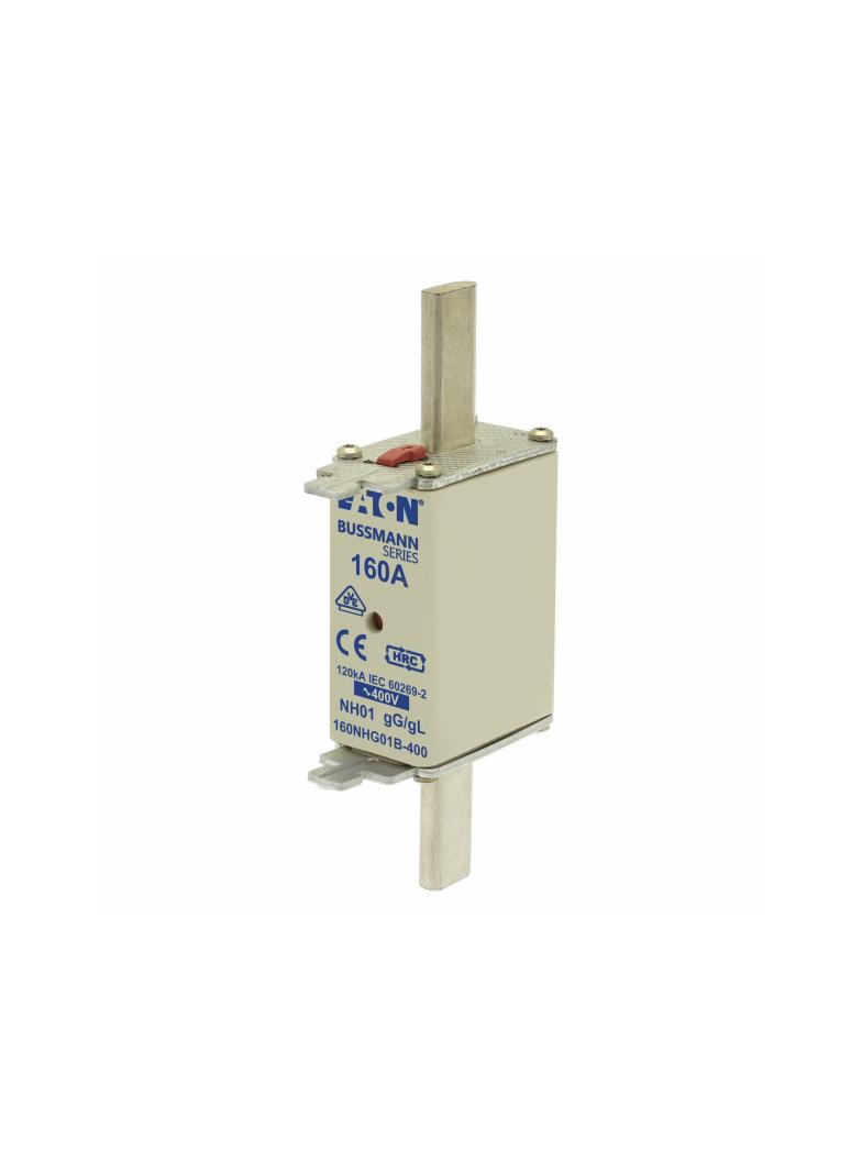 NH FUSE 160A 400V GG/GL SIZE 01 Wkładka NH01 160A 400V GL/GG podwójny wskaźnik 160NHG01B-400 EATON