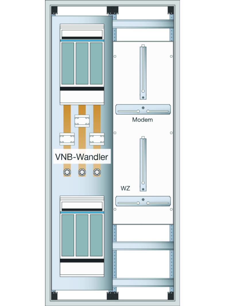 univers N Blok z płytą montażową dla 1xNH1 450x250mm UD31D1B HAGER