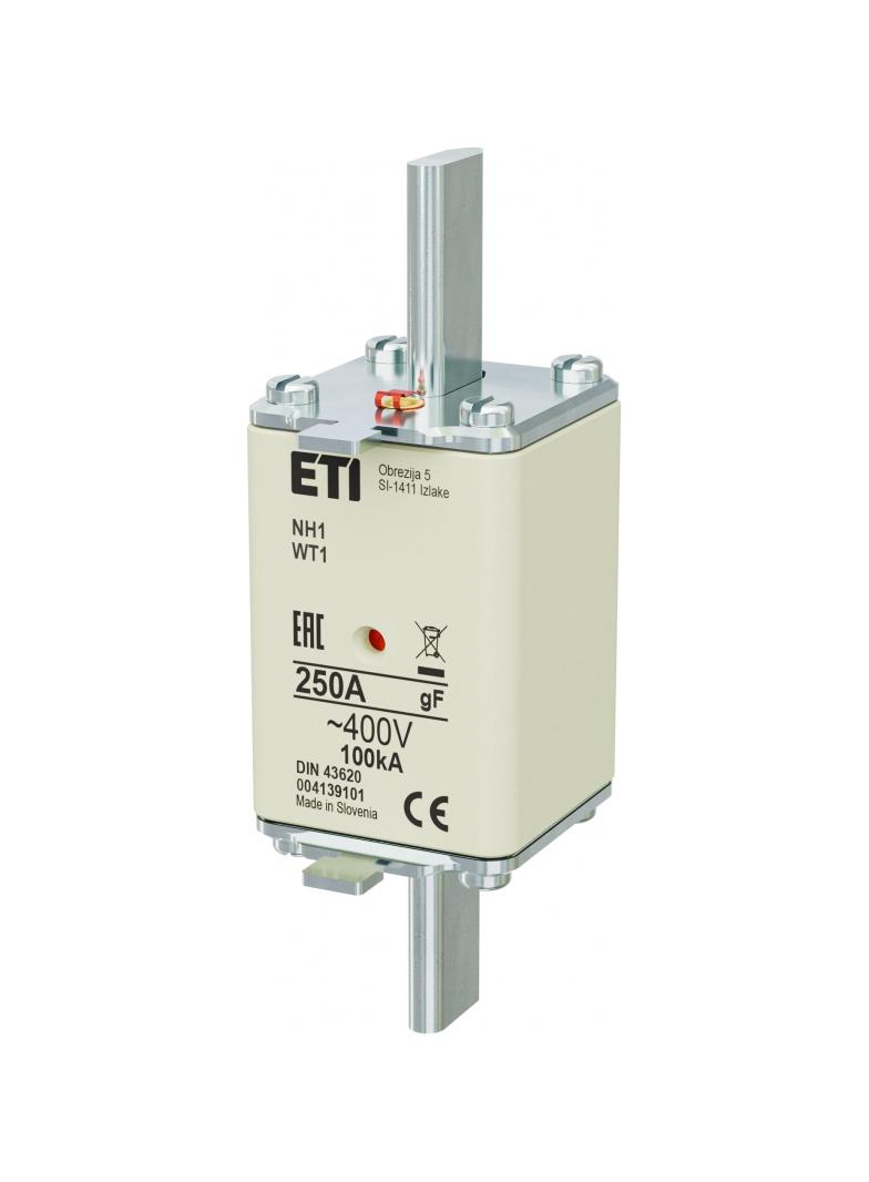 Wkładka topikowa NH szybka KOMBI NH1 gF 250A 400V 004139101 ETI