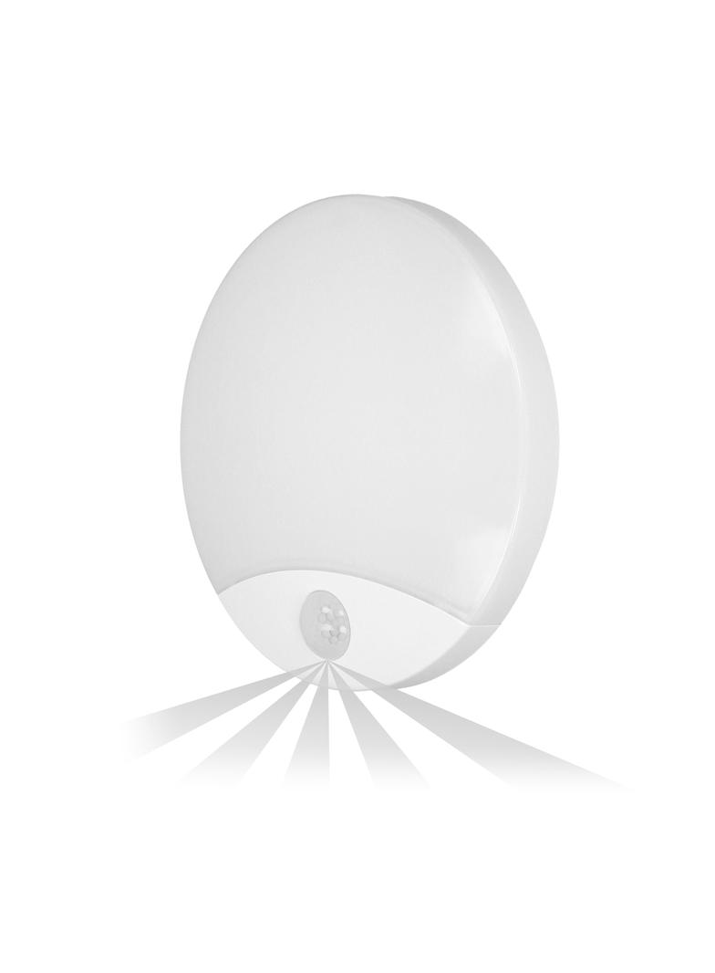 VIRAZON LED 15W plafon z czujnikiem ruchu 1050lm IP44 4000K poliwęglan mleczny biały AD-PL-6064WLPMR