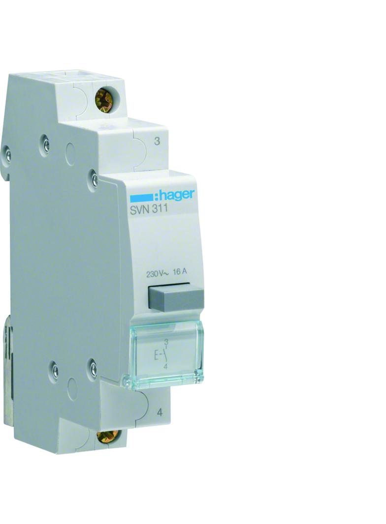 Przycisk sterowniczy 1NO Ith=16A 230VAC SVN311 HAGER