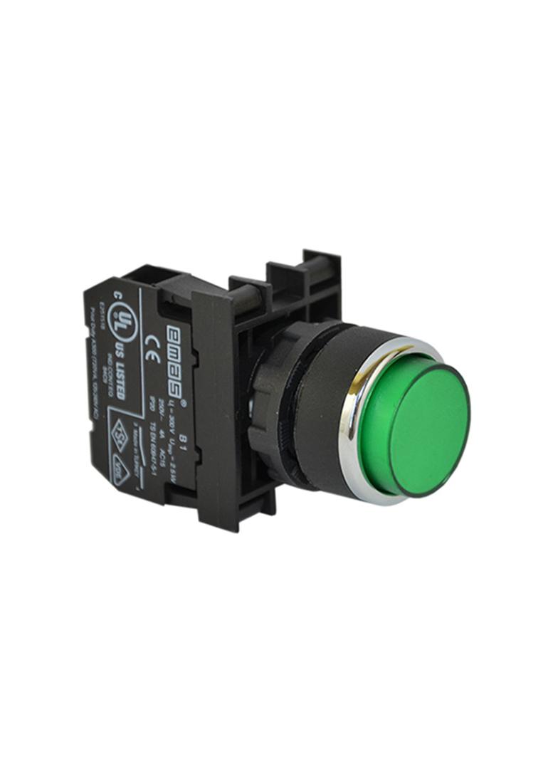 Przycisk wystający 1NO zielony