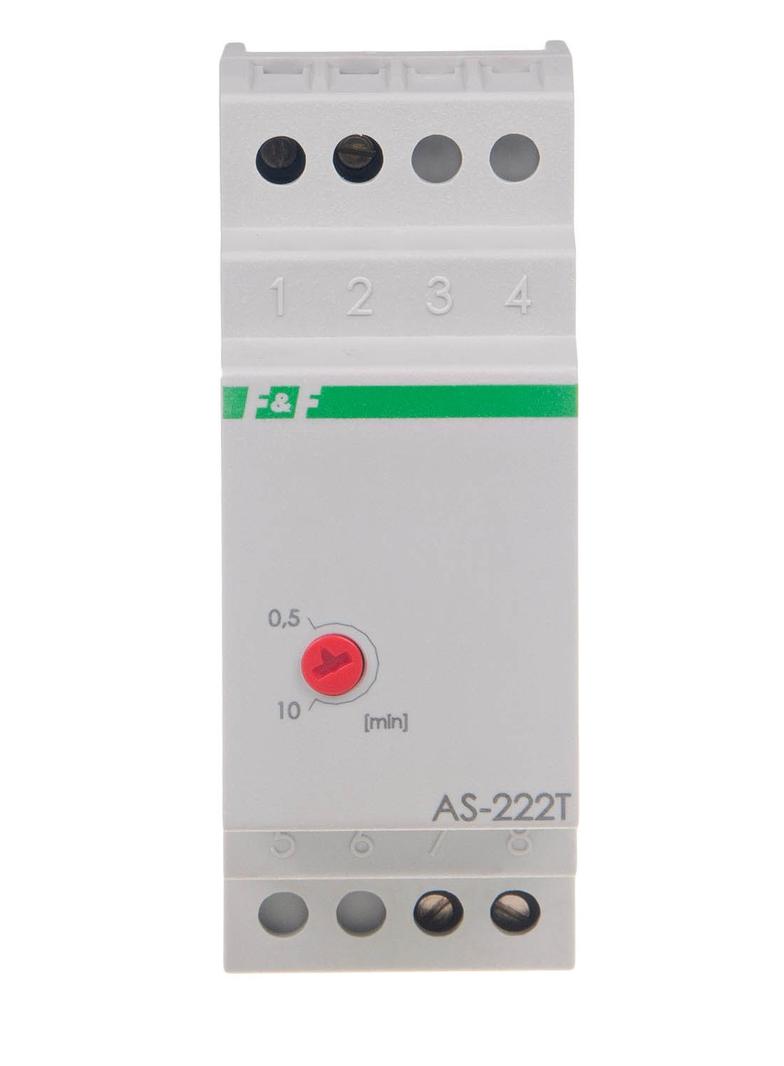 AUTOMAT SCHODOWY Z FUNKCJĄ SYGNALIZACJI WYŁĄCZENIA OŚWIETLENIA I PRZECIWBLOKADĄ, UN=230V, I=16A, 2 M