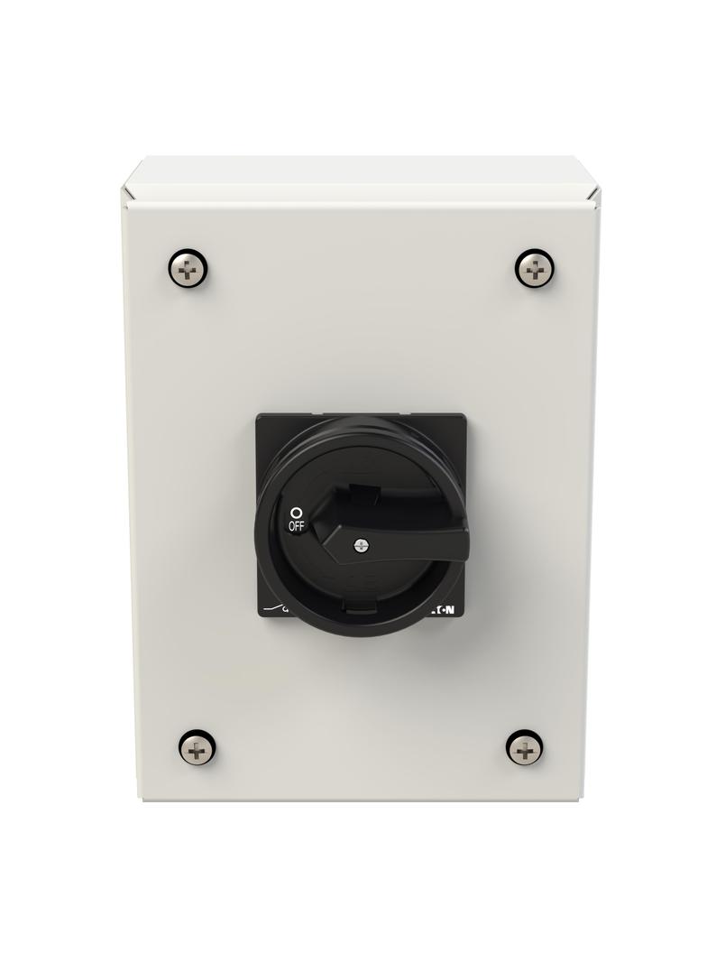 P1-32/SE1/SVB-SW/N Rozłącznik 32A 3P+N w obudowie ze stali nierdzewnej rączka czarna z blok. 197359