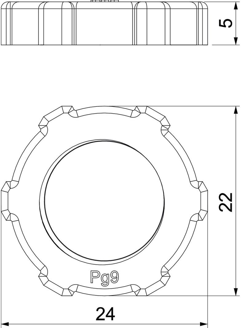 116 VDE, PRZECIWNAKRĘTKA PG9 POLIAMID SZA