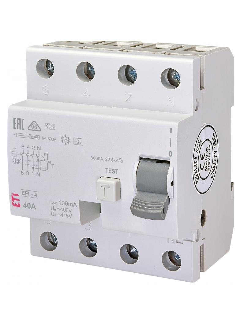 EFI-P4 40/0,1A WYŁ.OCHRONNY RÓŻN.-PRĄD.