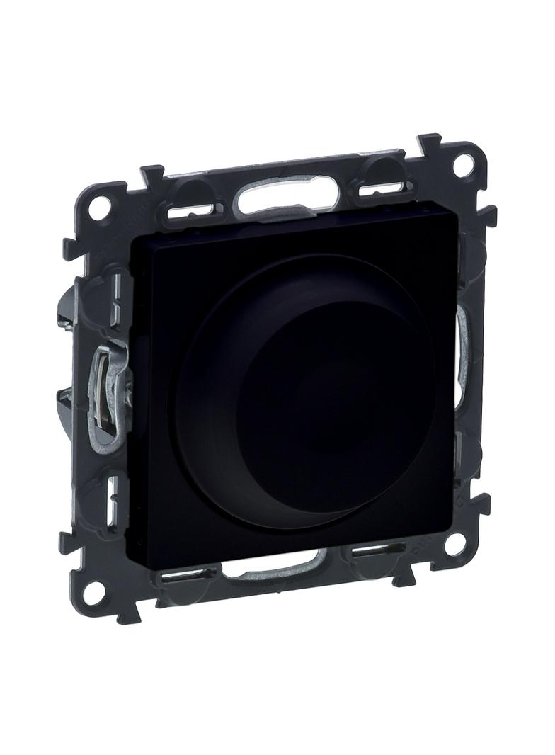 VALENA LIFE - ŚCIEMNIACZ OBROTOWY BEZ ZACISKU NEUTRALNEGO CZARNY 230 V~