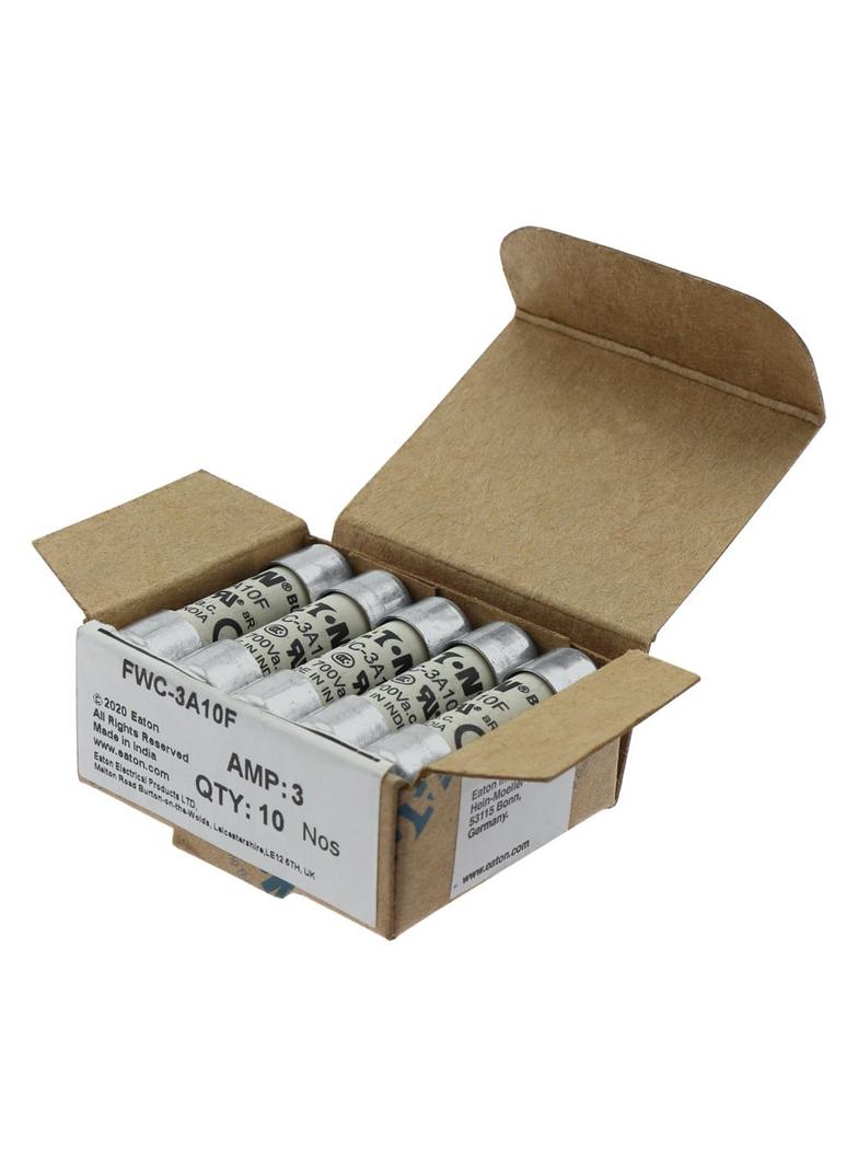 3AMP 700V AC UL FERRULE 10x38MM FUSE Wkładka szybka 3A AC 700V 10x38 mm aR UL FWC-3A10F EATON