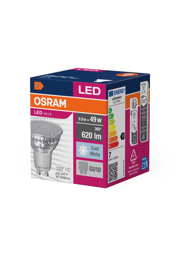Żarówka LED VALUE PAR16 80 120 6,9W/840 GU10 575lm 4058075096721 LEDVANCE