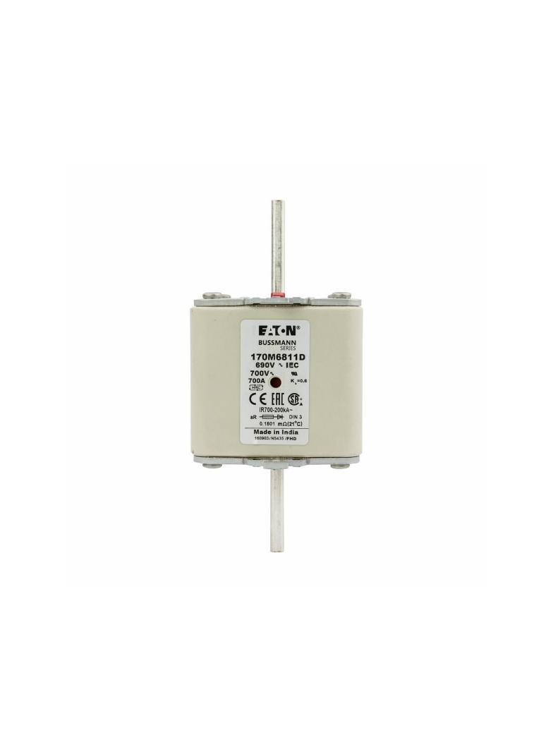 700A 690V aR DIN 3 HSDNH FUSE Wkładka szybka 700A AC 690 V DIN 3 aR DIN IEC podwójny wskaźni 170M681