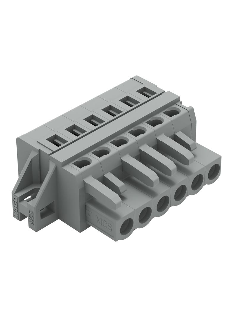 Gniazdo MCS‑MIDI Classic 6‑biegunowe szare raster 5mm 231‑106/027‑000 /50szt./ WAGO