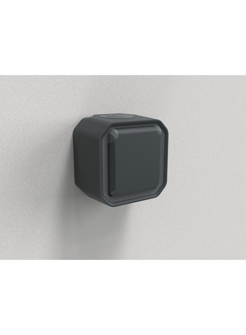 PLEXO Gniazdo hermetyczne IP55 natynkowe KOMPLET antracyt 069791L LEGRAND