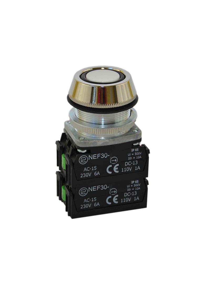Przycisk NEF30-UK2X2Y/W3 biały W0-NEF30-UK 2X2Y/W3 B PROMET