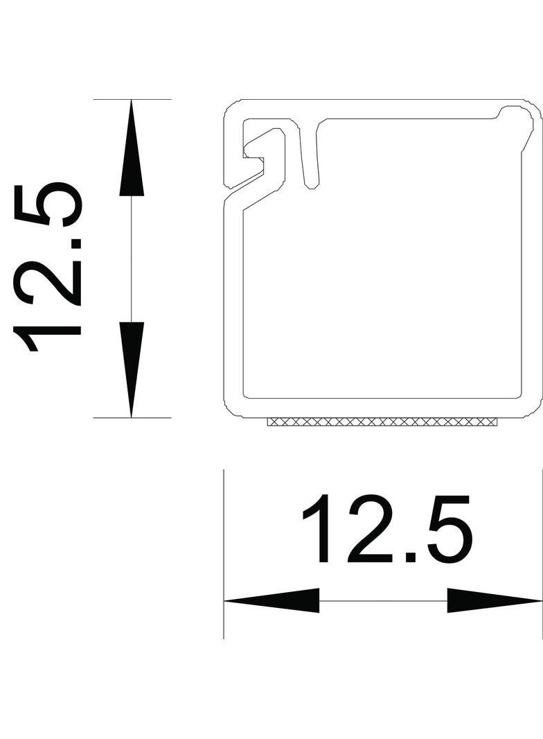 MINIKANAŁ Z POKR.ZAWIAS.12,5X12,