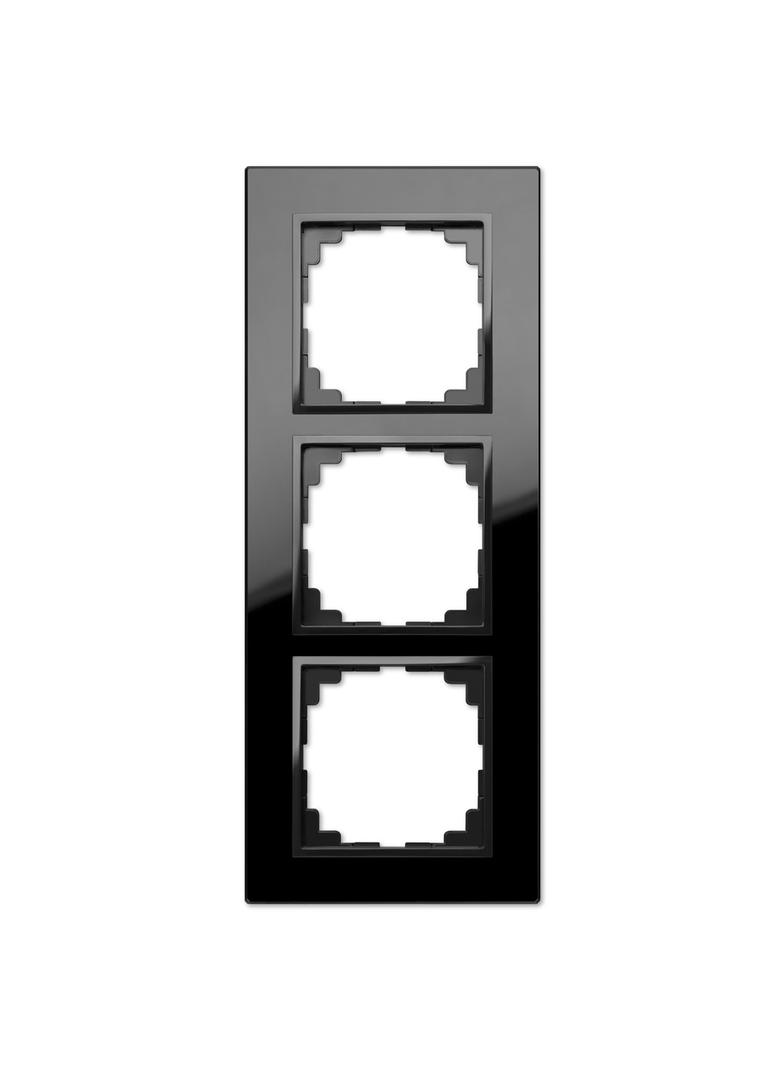 Ramka SENTIA 3x Szkło  IP 20 czarna