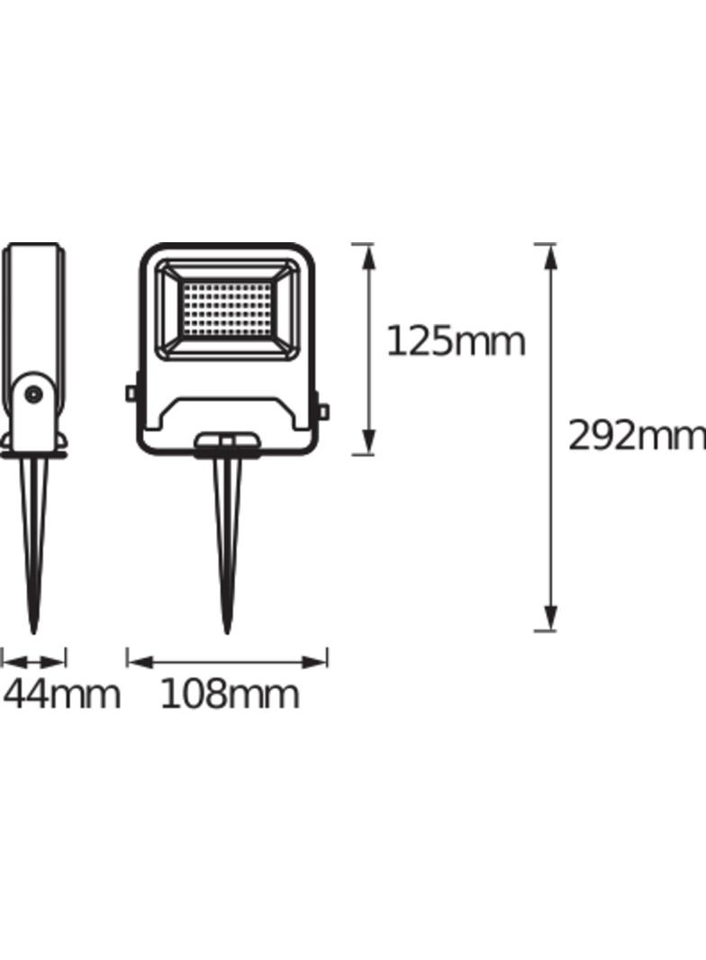 ENDURA GARDEN FLOOD 10W 830 SPIKE LEDV Oprawa zewnętrzna