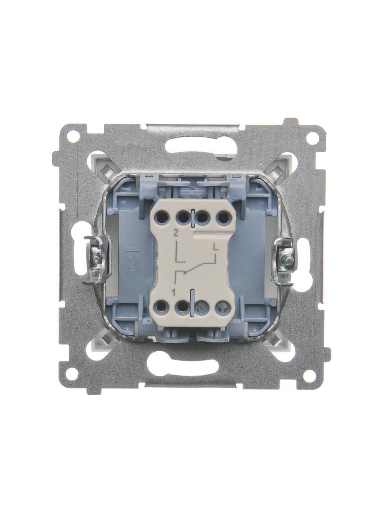 Simon 54 Łącznik schodowy bez piktogramu 10A 250V szybkozłączka biały DW6.01/X/11 KONTAKT