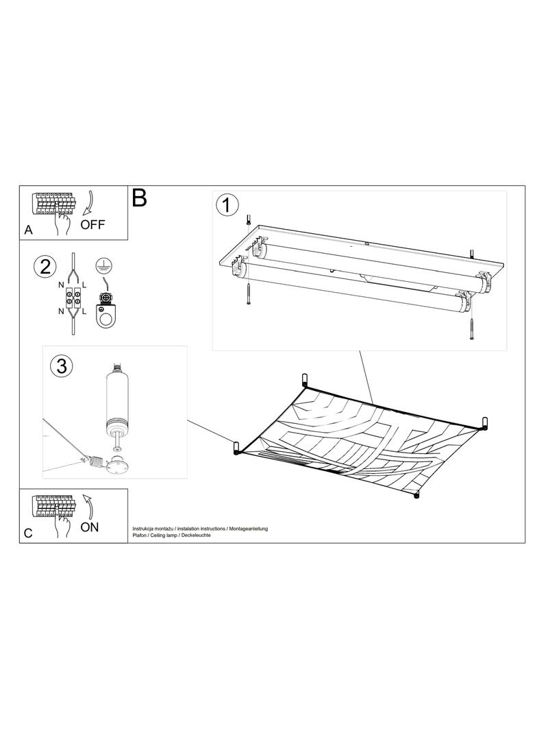 Sollux Plafon LUNA 1 biały SL.0737
