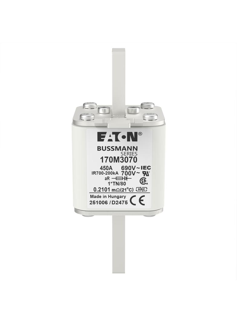 450A 690V 1*TN/80 aR INDICATOR FUSE Wkładka szybka 450A AC 690V compact DIN 1 45x58x104 mm 170M3070