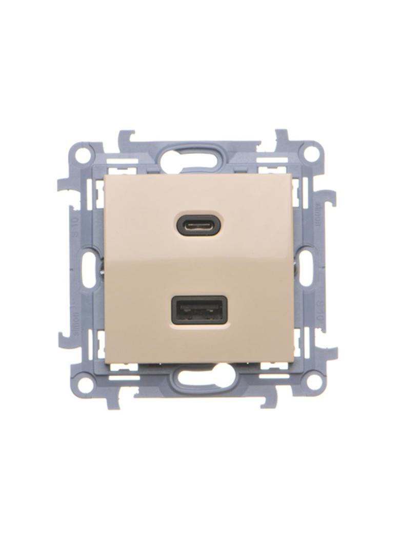 "Simon 10 WC-EC2CAXXX-01-41x Ładowarka 2xUSB CA (moduł), ?3.1 A QUICK CHARGE, 5V DC, 230V