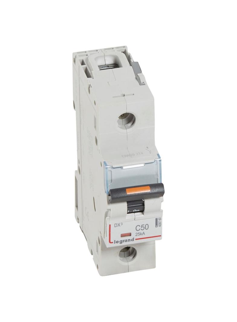 Wyłącznik Nadprądowy S321 C50 1P 50A 25Ka DX3 409760 LEGRAND