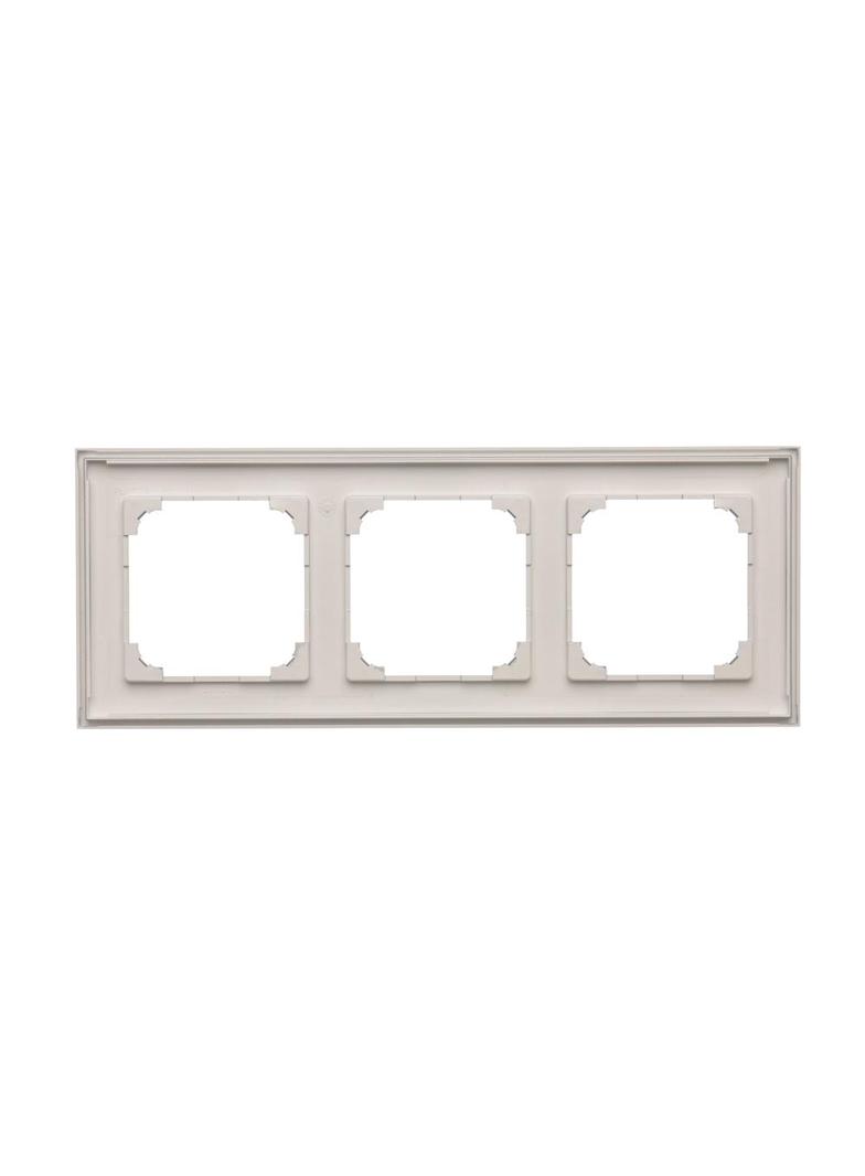 Simon 55 Ramka potrójna 3-krotna LINE Aluminium mat TR3/143 KONTAKT