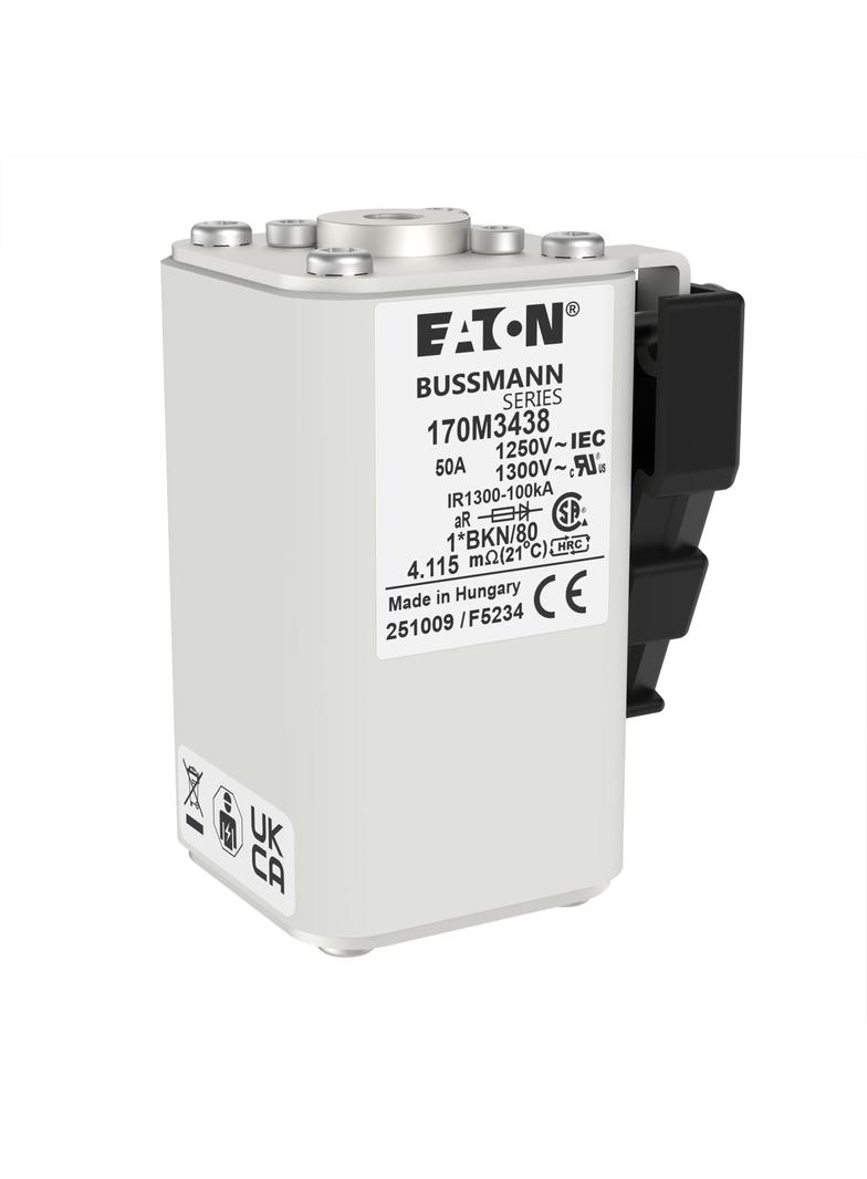 FUSE 50A 1250V 1*BKN/80 AR CU Wkładka szybka 50A AC 1250V rozmiar 1 45x59x81 mm aR, 170M3438 EATON