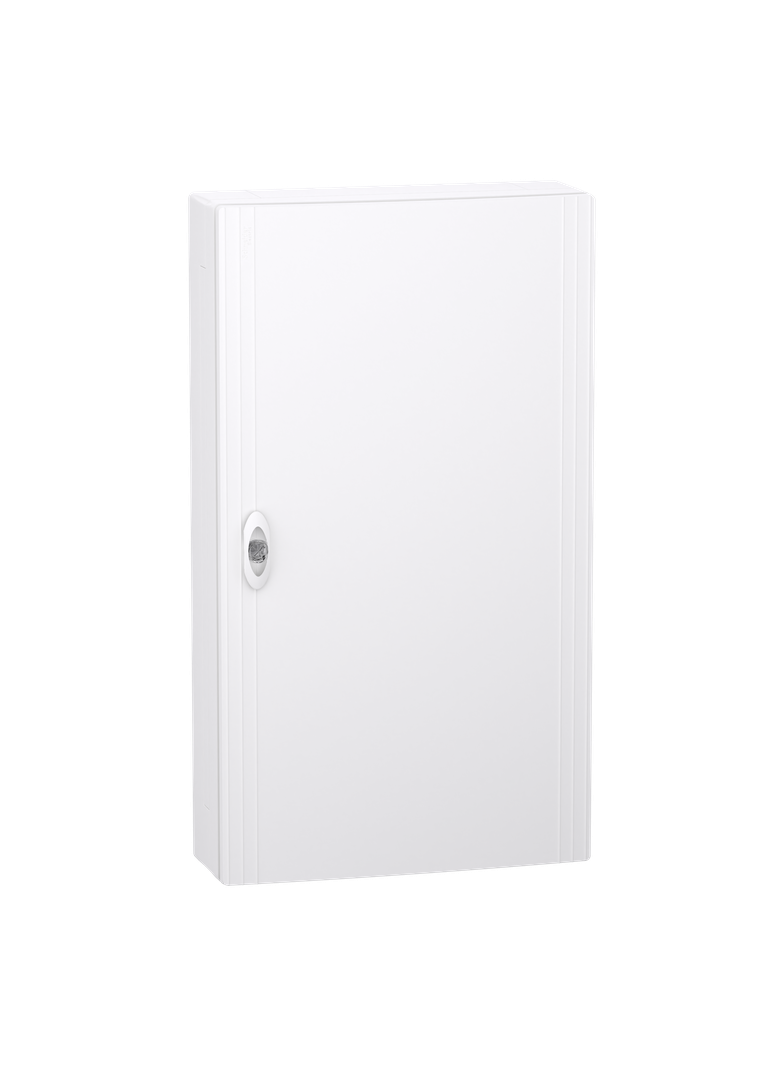 Obudowa PrismaSeT XS PSXS-4-18-NT-B natynkowa drzwi białe 4 rzędy 18 modułów w rzędzie IP40 IK LVSXQ418 Schneider