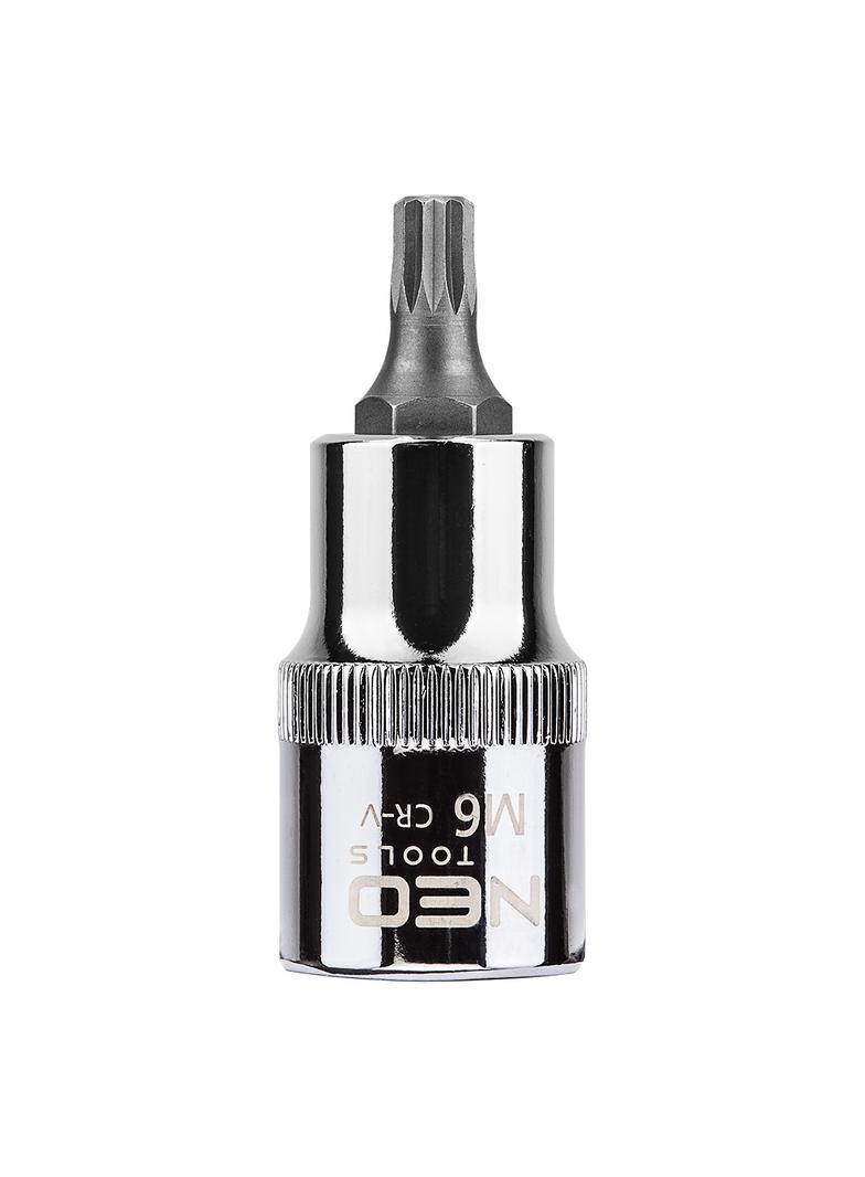 Końcówka Spline na nasadce 1/2", M6 x 55 mm