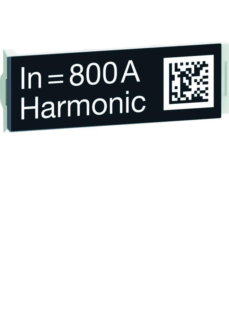 ACB HW2/4 Wtyczka z oznaczeniem znamionowym wyłącznika 800A Harmonic HWW686H HAGER