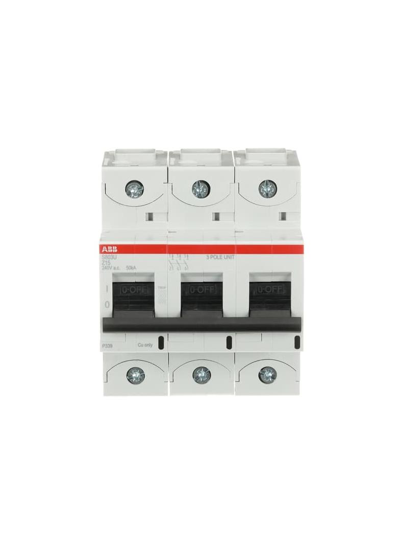 S803U-Z15 Wyłącznik nadprądowy 50kA 3P Z15A 2CCS863017R0155 ABB