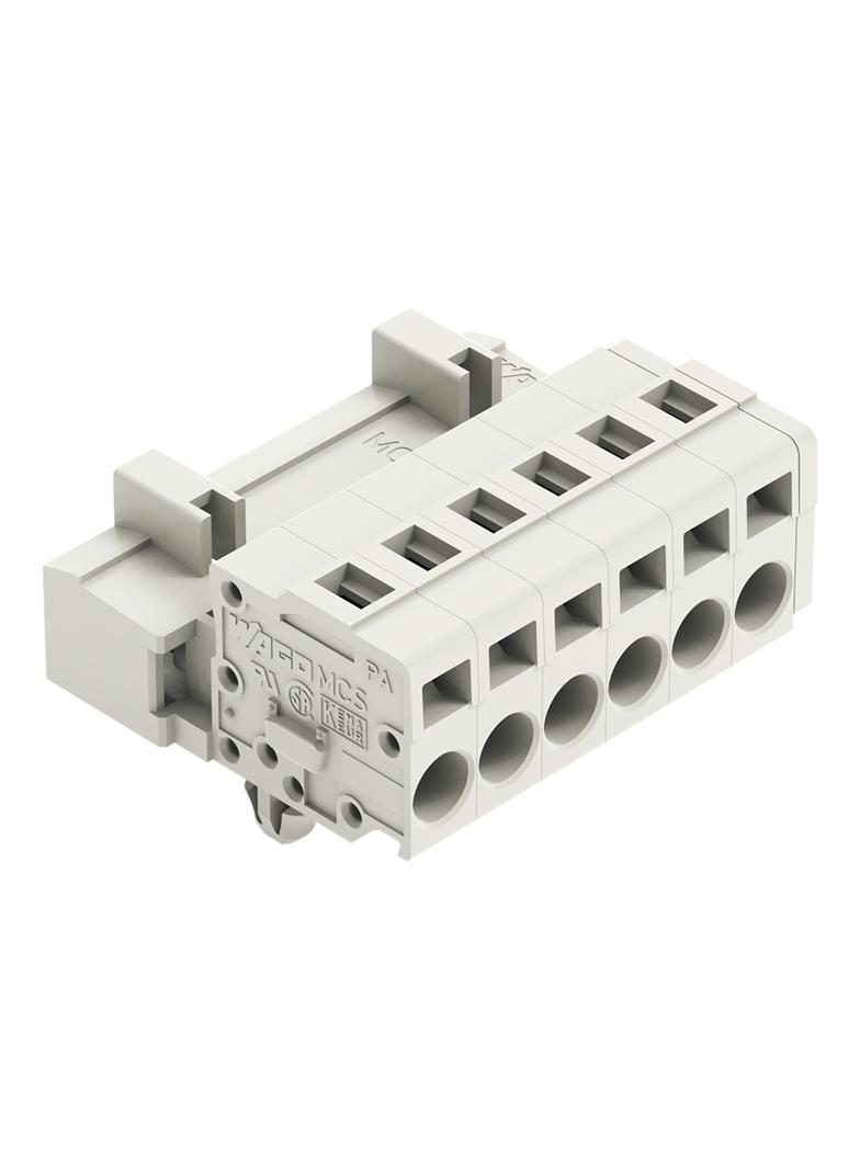 Wtyk MCS-MIDI Classic 6-biegunowy jasnoszary raster 5mm /50szt./ 721-606/018-000 WAGO