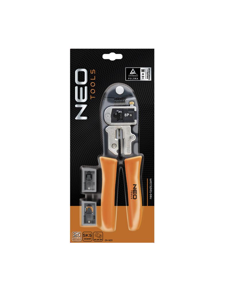 Szczypce do końcówek telefonicznych 4P, 6P, 8P