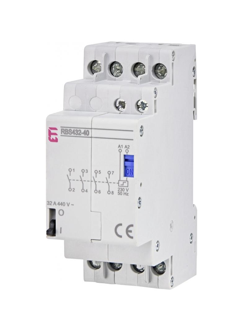 Stycznik bistabilny 32A 4P 4Z 2M RBS432-40-230V AC 002464126 ETI