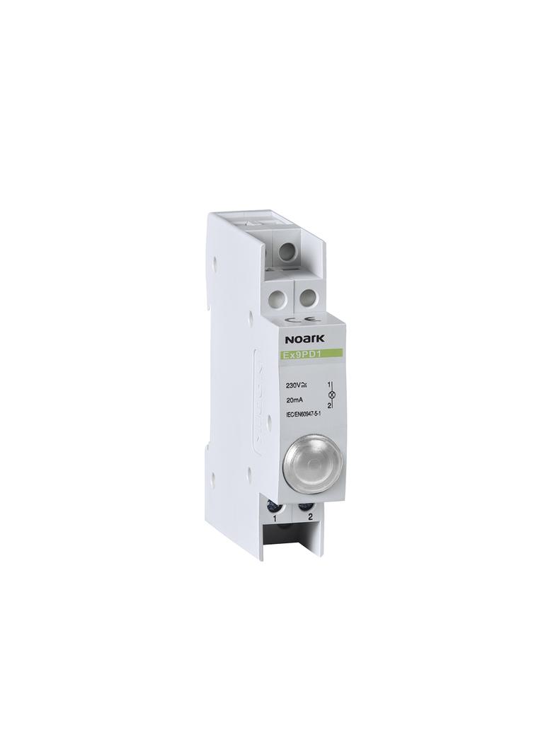 Ex9PD1w 12V AC/DC Lampka sygnalizacyjna 12V AC/DC 1 biała LED 102450 NOARK