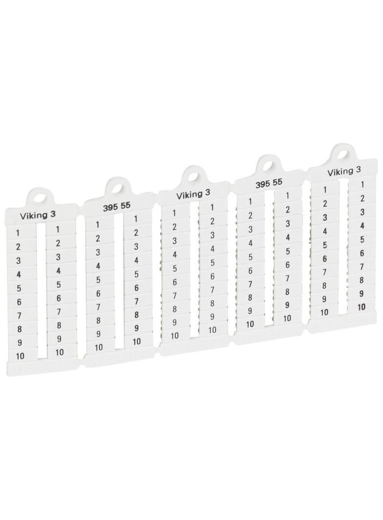 Płytki Oznaczników Szerokość 5Mm 1-10 Pionowe (x1000) 039555 LEGRAND