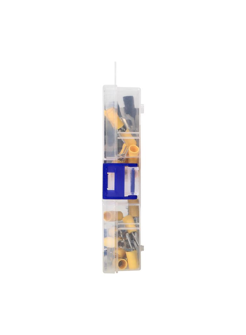 "Zestaw końcówek kablowych, widełkowe 95szt, w zestawie: 30x2,5mm2,M4