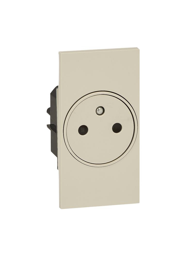 Living Now - Gniazdo 2P+Z - Zaciski Automatyczne - 2 Moduły Bticino K4142A LEGRAND