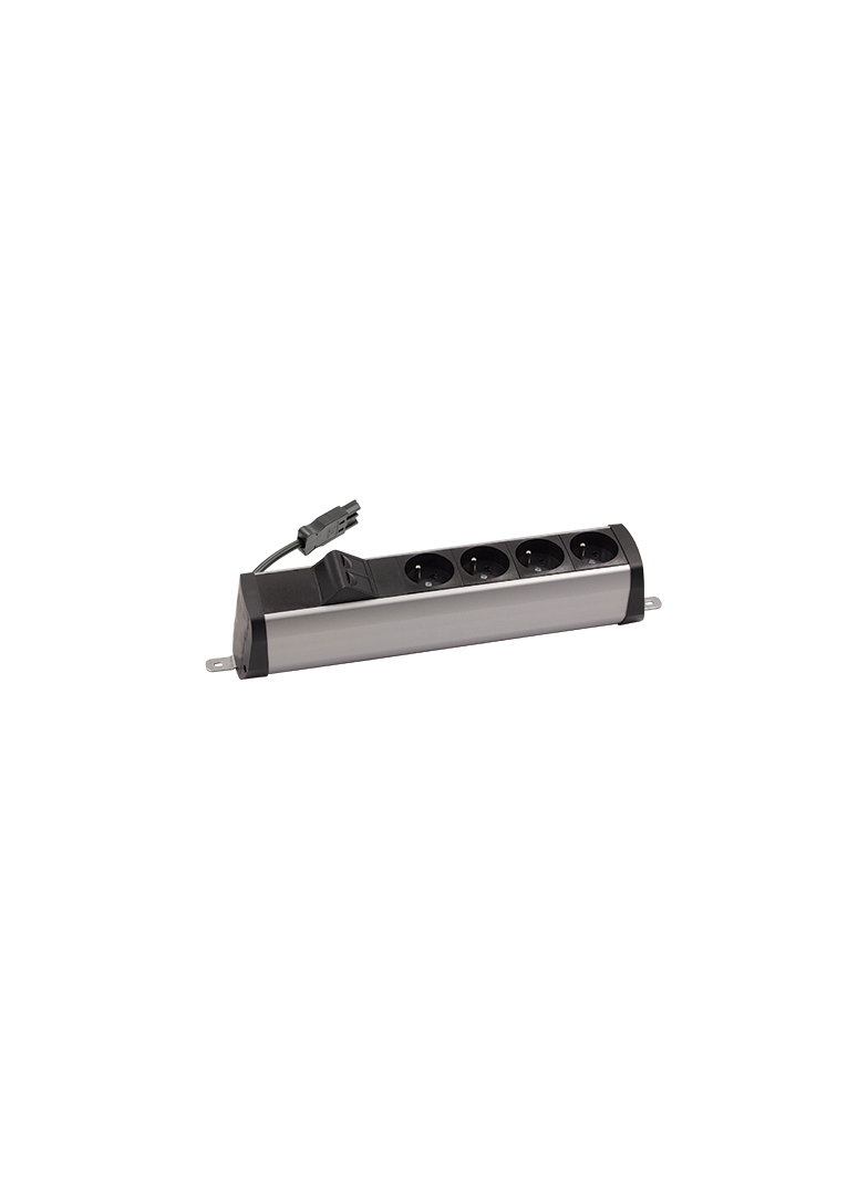 "Simon 480 TS48-210E400K0-40 Listwa poszerzona 4 gn. typ E i płytka 2xRJ45 keystone