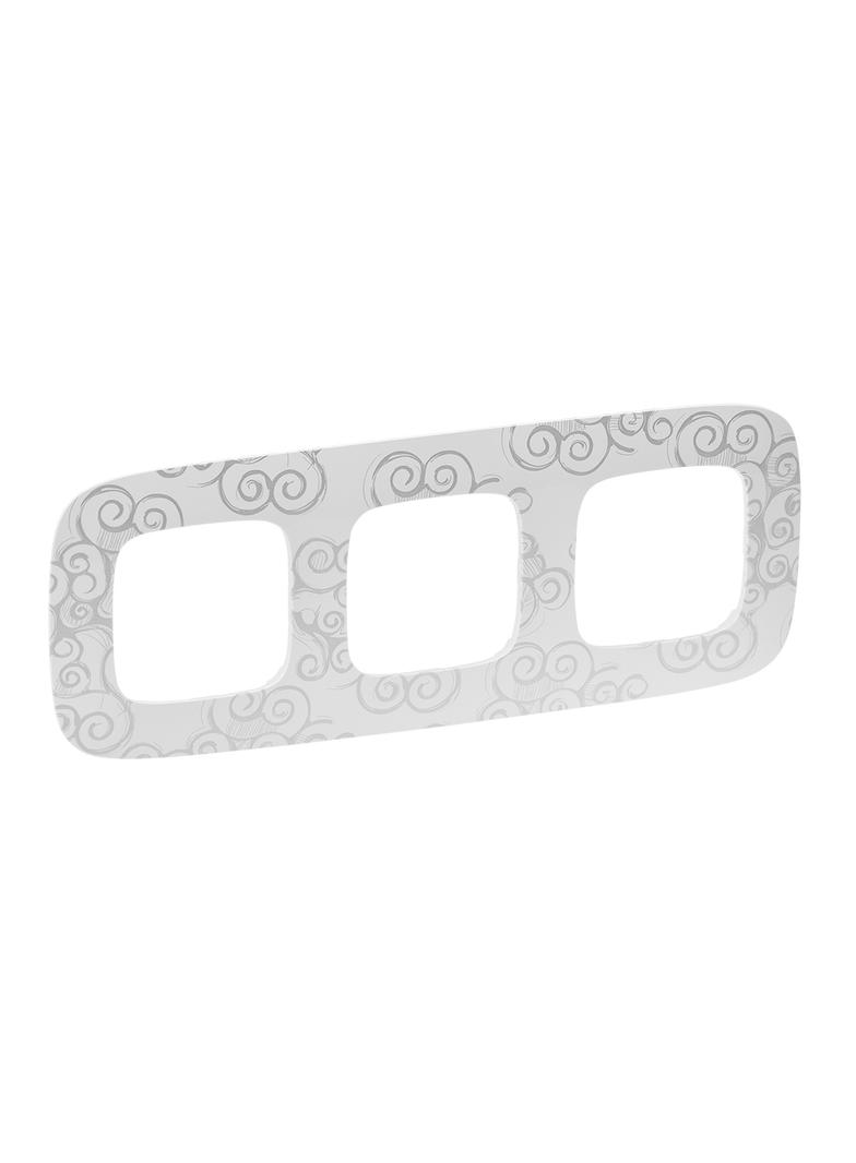 Valena Allure Ramka Potrójna Arabeska Chrom 754343 LEGRAND