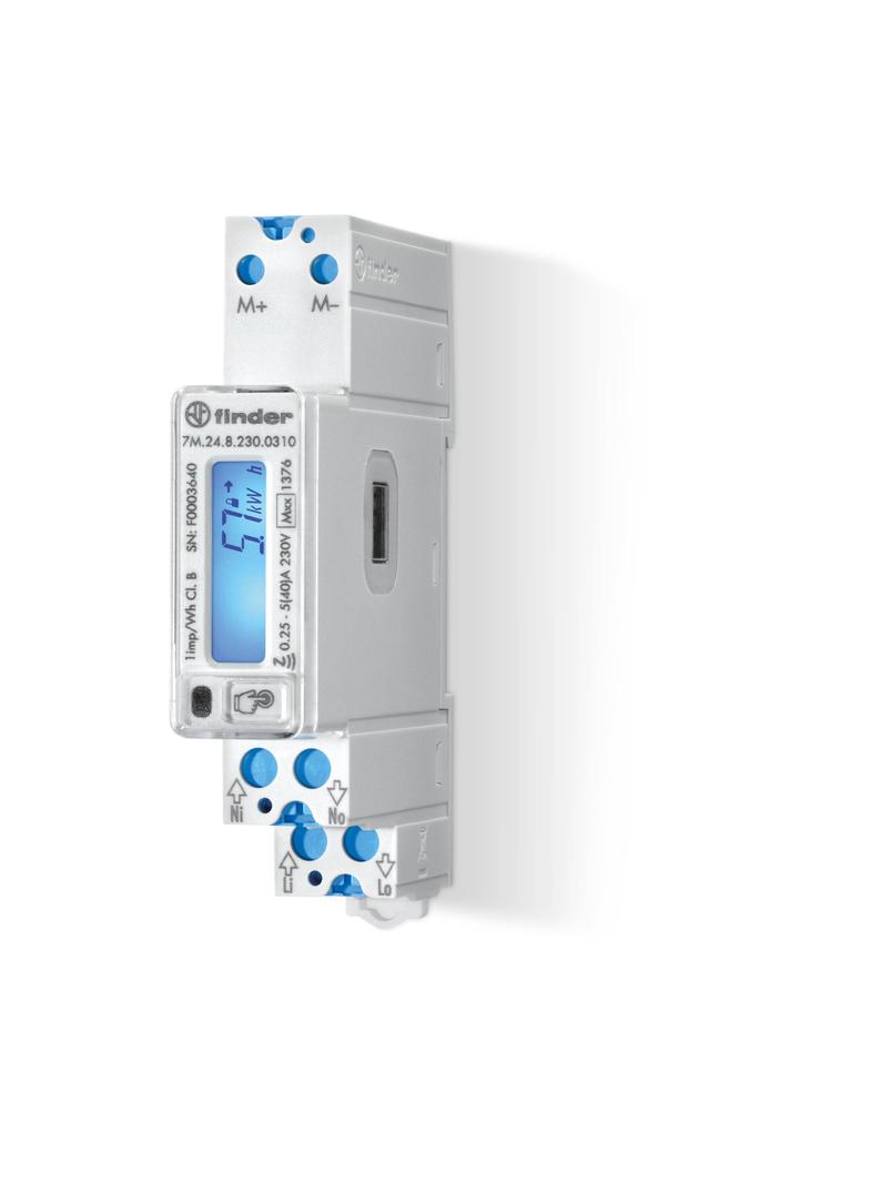 Licznik energii jednofazowy, port komunikacyjny IR, M-Bus, NFC, MID