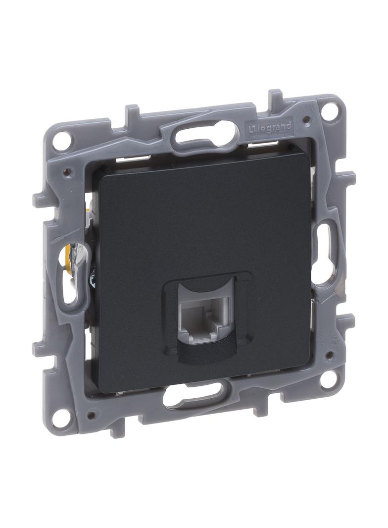 NILOE SELECTION - GNIAZDO RJ 11 ANTRACYT, Legrand