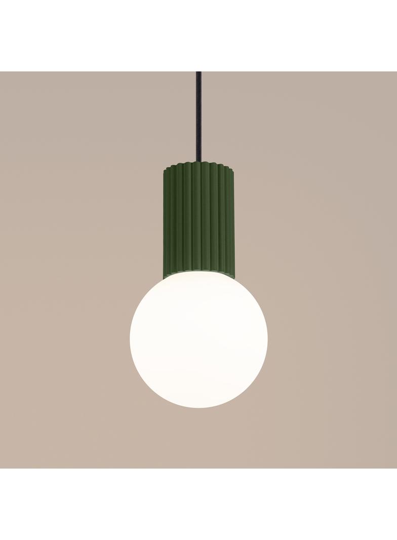 Lampa wisząca HALO 1 zielona oliwka