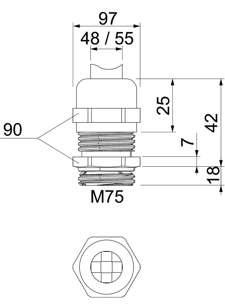 V-TEC VM LM75MS1, Dławik kablowy
