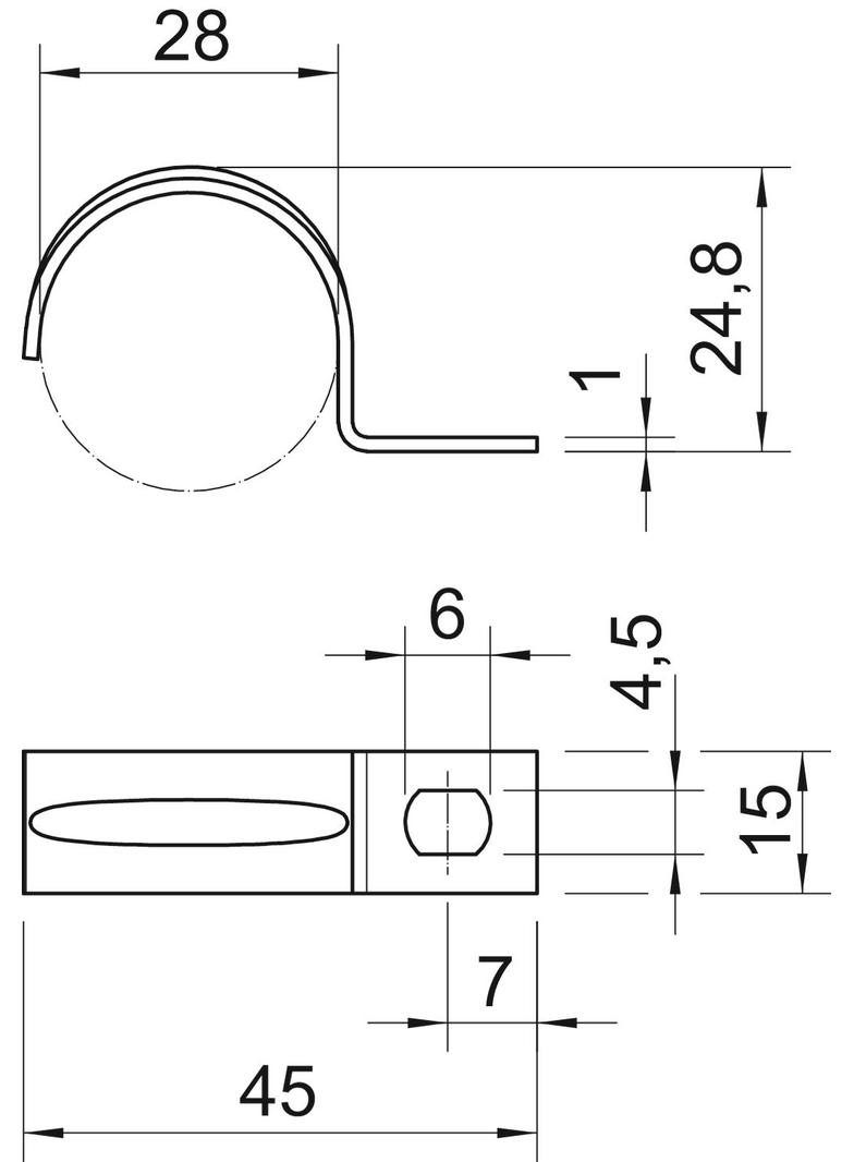 604, OBEJMY MOCUJĄCE 28MM OC