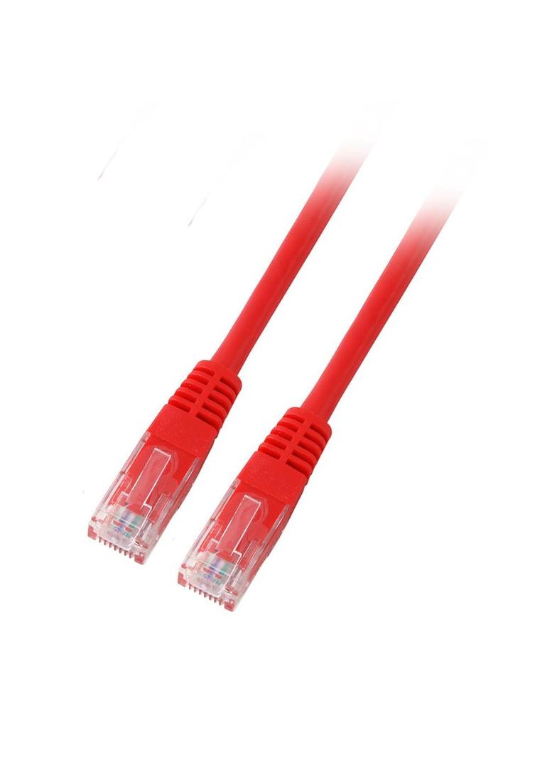 Patchcord RJ45 U/UTP kat. 6 PVC CCA czerwony 15m