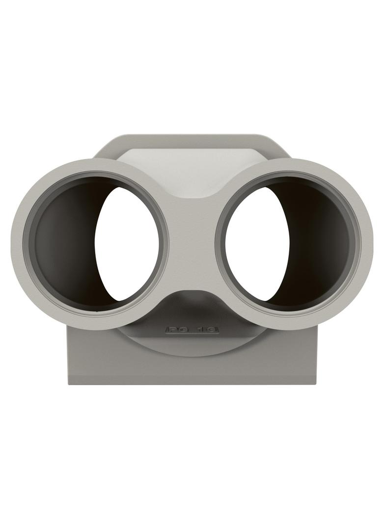 NOWE PLEXO - PRZEPUST KABLOWY - 2 WEJŚCIA - PG16 SZARY