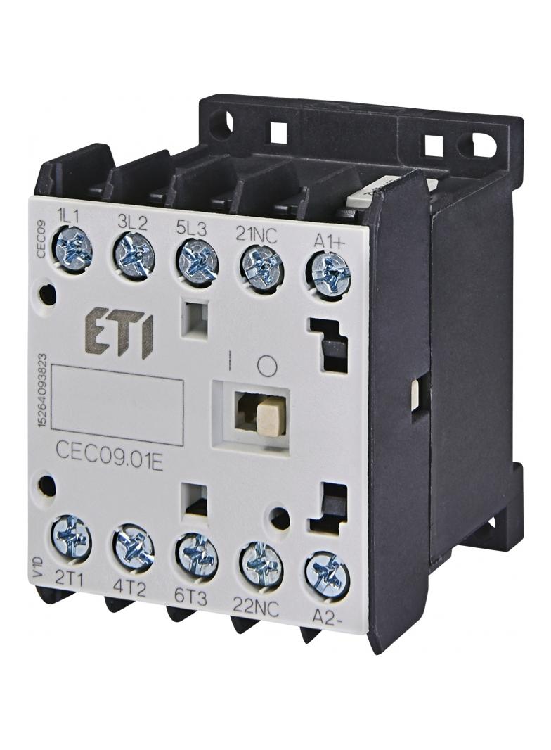 Stycznik silnikowy miniaturowy CEC09.01-110V-50/60HZ 004641071 ETI