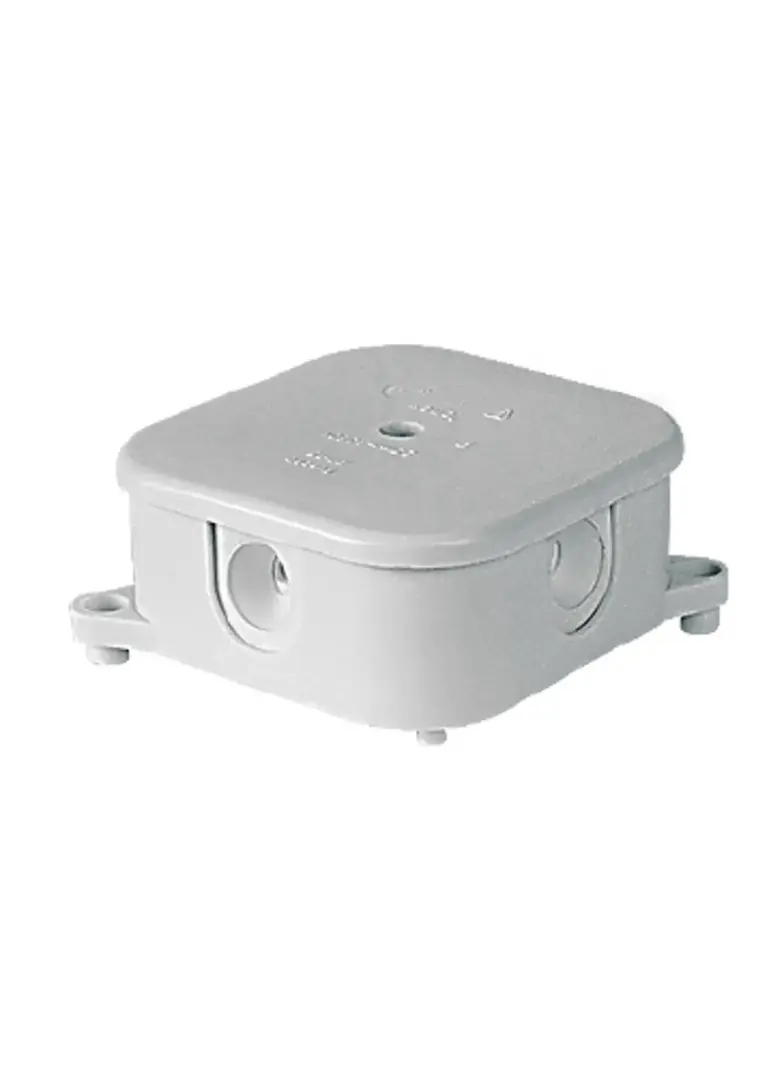 PO75 ,  Puszka natynkowa z wkładem IP 44 ( 85x85x40mm), biały